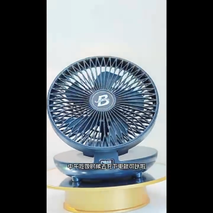 SG【ReadyStock】Desk Fan Dual Vertical Hanging Wireless Function Energy Efficient Local Warranty 5W Foldable Structure Powerful Wind High Intensity Cooling -20℃ Capable 3 Speed Settings Noise Free