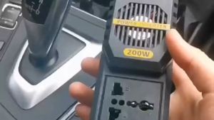 Car Power Inverter MSW 200W DC12V to AC220V 3 AC Sockets & 4 USB Ports