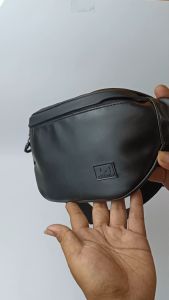 PREMIUM Tas Selempang Pria Merk DM | WaistBag Pria Kulit Sintetis Waterproof