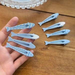 4 Chiếc Kẹp Tóc Hình Cá Dễ Thương Màu Xanh Dương Và Vàng Dành Cho Nữ Kiểu Dáng Thanh Lịch Thời Trang Chất Liệu Hợp Kim Phụ Kiện Tóc Cho Bé Gái