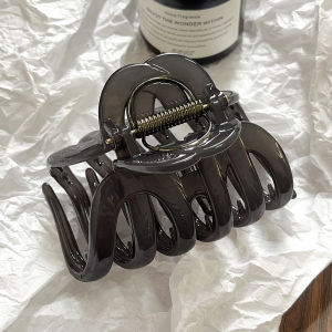 คลิปหนีบผมรูปผีเสื้อขนาดใหญ่สำหรับผู้หญิง คลิปหนีบผมรูปสัตว์น้ำ ดีไซน์ที่ไม่ซ้ำใคร ตกแต่งผมแบบหนาขึ้นอีกข้าง เครื่องประดับผมที่ไม่ซ้ำใคร