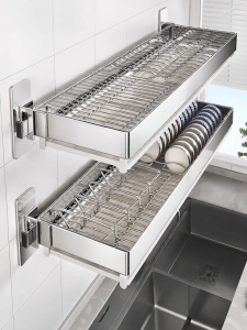 BW | Wall Mounted No Drilling Dish Rack