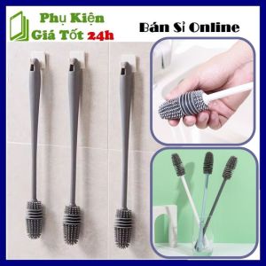 Cọ Rửa Cốc Bình Sữa Bằng Silicon Tiện Dụng - Cây Rửa Ly Silicon - Cọ Cốc Chai Lọ Bình Sữa Cao Cấp Cọ Silicon Vệ Sinh Chai Dầu Cọ Mềm Tránh Trày Xước