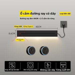 Ổ Cắm Đa Năng với USB cho Quầy Bếp Thiết Kế Rail