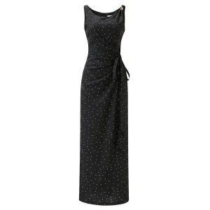 Spotted Apricot Summer Dress