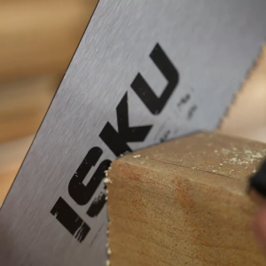 ISKU Gergaji Kayu Tangan Gergaji Tangan Anti Slip 2 Sisi 65Mn Anti Slip Hand Saw Tahap tahan lama - Cocok untuk Potong Kayu Pipa PVC dan Proyek Rumah