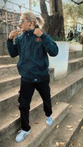 Jaket Pria Jaket Parasut Taslan Waterproof Jaket Windbreaker  Distro Hoxer Hitam-Gibranstore