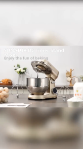 [DC Quiet Touch Screen] SUNATUR 5.5L Stand Mixer 800W 11-Speed Dough Mixer & Egg Beater 30-Min Timer 304 Stainless Steel Bowl Ready Stock Philippines 1 Year Warranty
