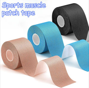 Kinesiology Tape with ScissorsElastic Athletic Tape Waterproof Knees Tape for Wrists Shoulders Muscle Exercise and Daily Use