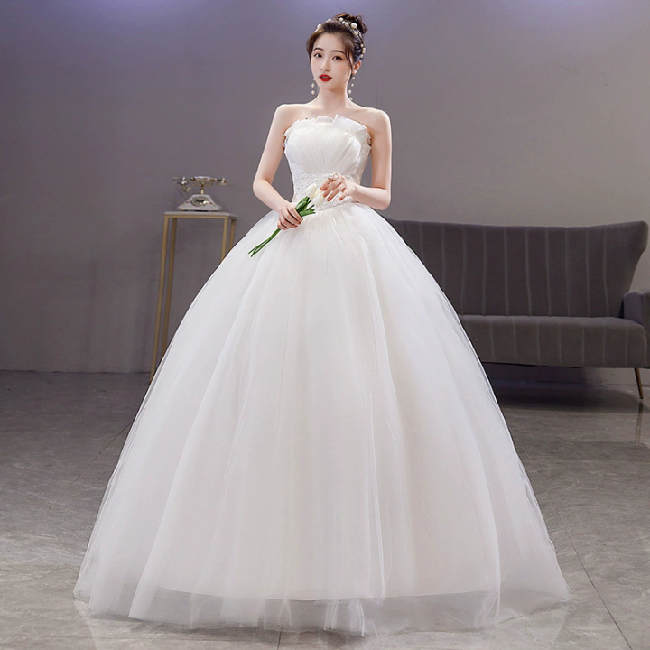 EAGLELY Simple Wedding Gown For Bride Women Elegant Noble 2024 - Main Image