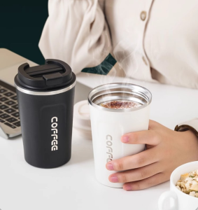510ML/300ML Coffee Mug Upgraded 304 Stainless Steel Insulated Vacuum Tumbler Leakproof Lid Vacuum Aqua Flask