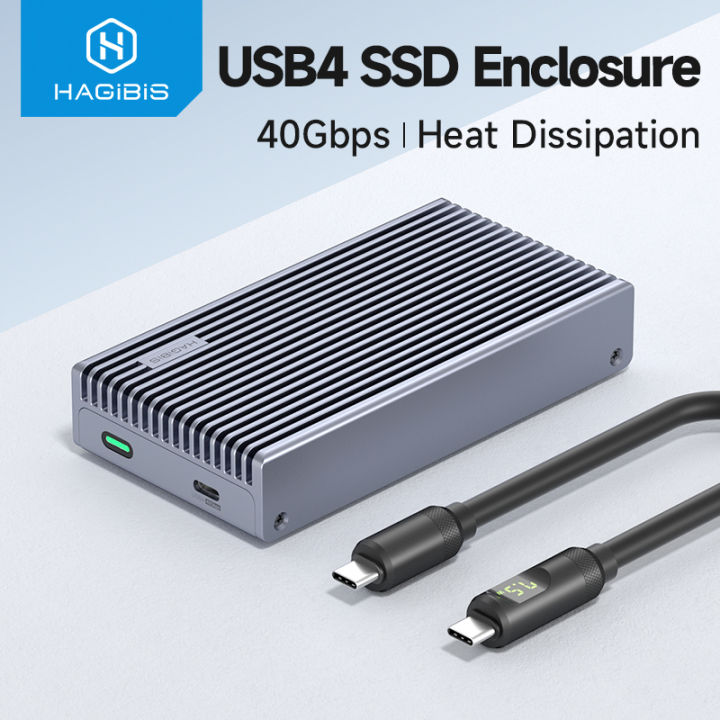 thumbnail image 2 of ORICO NVMe SSD Enclosure 40Gbps M.2 To USB-C Adapter For NVMe M-Key 4TB SSD 2280, Aluminum M2 External SSD Case, Compatible With Thunderbolt 3/4 USB3. 2/3.1/3.0/Type C -M234-Silver 2 of 12