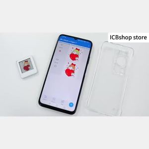 EOENKK | NFC Function Memory Keyring 1.54-inch Three Color Display Screen Image Wireless Transmission Keychain Ink Screen