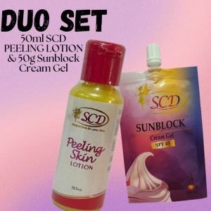 Duo Scd Peeling Lotion+50ml Sunblock Cream Gel