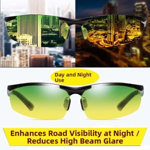 Fishing Sun Glasses Day and Night Use Polarized Photochromic