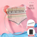 HLURU 17/21 Phím Kalimba Ngón Tay Cái Đàn Piano Pha Lê Acrlyic Ngón Tay Đàn Piano Dành Cho Người Mới Bắt Đầu Và Trẻ Em Bàn Phím Nhạc Cụ. 