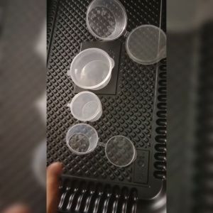 Thinwall Cup 35 ml 25 ml isi 50 pcs Tempat sambal Slime Sauce Sambel bulat tutup