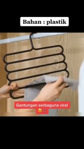 Hanger Susun 5 Laundry | Gantungan Baju 5 Susun Magic Hanger Gantungan Jilbab 5 in 1 | Gantungan Pakaian