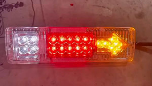 2pcs 12V 24V LED Lorry Brake Light Stop Turn Rear Signal Lamp For Car Truck Trailer Caravan Arrow Taillight