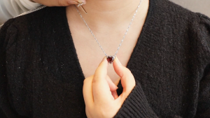 Heart and Sword Necklace Couple Necklaces Women Zircon Crystal Necklace Romantic Valentines Day Gift Jewelry Gifts Accessories