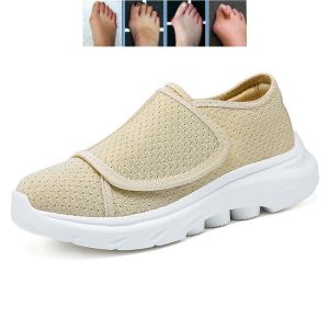 Lesvago Phụ Nữ Bệnh Tiểu Đường Giày Có Thể Điều Chỉnh Đóng Cửa Giày đi bộ chất liệu nhẹ Rộng giày hở ngón Cho Phụ Nữ bàn chân bị sưng Giày Dành cho người già