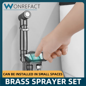 Bidet Sprayer Set Brass Faucet Bathroom Toilet Pipe Sprayer For Quick Cleaning And Easy Installation