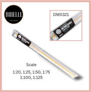 DM0321 Diamant Metric Scale 12" in Hard case ( 1:20:25:75:100:125 )