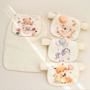 Baby Muslin Cotton Sweat Absorbent Towel for Baby Back Wipes Cloth Cotton Sweat Towel for Baby Cotton Towels for Baby Bath Towel