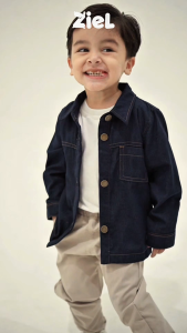 ZIEL KIDS - Elden Top Kemeja Anak Laki-Laki Jeans Premium