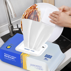 80pcs/pack Kitchen Wipes / Multipurpose Dish Cleaning Wipes / Degreasing Anti-Oil Table Cloth / Oil Removal Wiping Rag for Range Hood