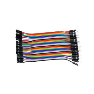 40P Dupont Cable 1007-26AWG-10CM Male to Male Female Cable Dual-Ended Connection Lines for Electronics PCB DIY Setup Tool Kit
