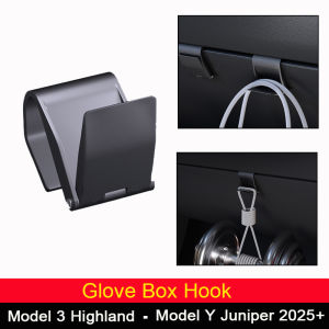 Hook for Tesla Model Y 2025 Juniper Accessories Glove Box Hidden Hook Clip for Tesla Model 3 2024-2025 Highland Accessories