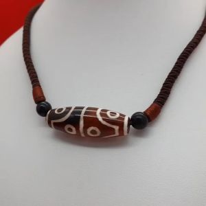 สร้อยคอเชือกหนังหินทิเบต ความยาว 16-25 นิ้ว ปรับระดับได้ ใส่ได้ทุกโอกาส แฟชั่น รูปถ่ายจากสินค้าจริง พร้อมส่ง