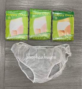 Quần lót giấy cho bà mẹ sau sanh dùng 1 lần có 2 loại giấy và vải thun cotton mỏng