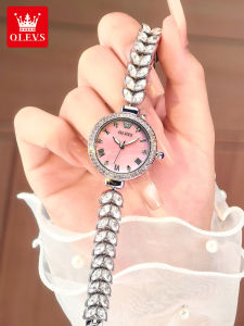 OLEVS | Pink Mother of Pearl Small Dial Luxury Bracelet Style Womens Watch