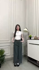 Quần Tây Nữ Ống Suông (Chất Gold Nhật) Mềm Mịn Lưng Cao Tôn Dáng dài