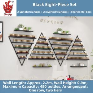 Triangular Wall-mounted Nail Polish Display Rack