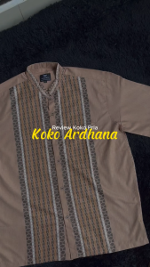 AZ ZIKRA Kemeja Koko Ardhana Lengan Pendek Kerah Shanghai Size M-XL AZ020
