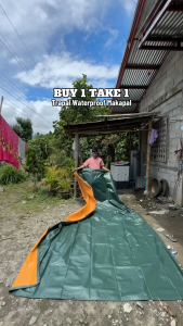 Buy 1 Take 1 Tarpaulin Laki Size Makapal Waterproof Sunproof Tear Resistant Cover Para sa Truck Tricycle Bukid at Labas na Gamit | PH Local Stock COD