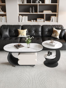 MINGZUO | Luxurious Rolling Side Table Tea Table