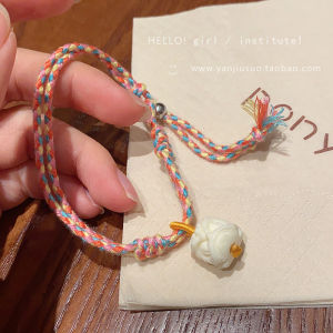 Handcrafted Colorful Lion Wake up Bamboo Festival Bracelet Womens New 2025 Ethnic Style Bracelet Fresh out Fashion Jewelry