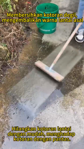 Built to Last 50 Years ✨ Set 304 Stainless steel wire brush 20/30/50CM Floor cleaning brush 1.2M Solid Wood Long handle brush  Wire Floor Brush cleaning brushes toilet broom Moss berus lantai bathroom brush For Yard/ Pavement/Pool/ Stubborn Dirt 地板刷