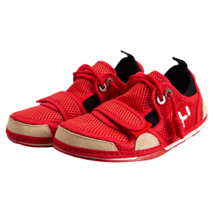 THEMULE | Red Mesh Velcro Cute Big Head Sport Casual Shoes