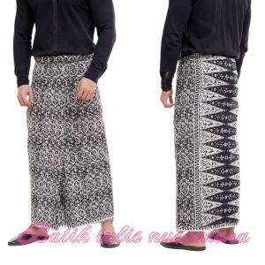 sarung batik monokrom - sarung batik bali - sarung batik tulis motif bali - sarung batik tulis hitam putih - sarung batik tulis nusantara