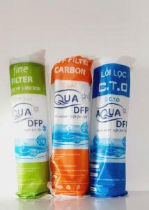 bộ lõi pp udf cto 123 dùng thay thế cho tất cả loại máy lọc nước bộ lọc sinh hoạt ( nước máy )