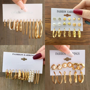Fashion Pearl Gold Earring Set: A Complete Look