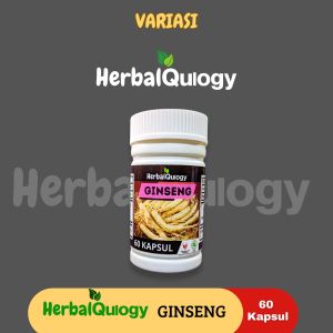 HerbalQulogy - GINSENG Isi 30 60 100 Kapsul Murni 100% Original ginseng panax radix Ginseng korea