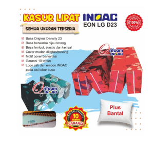 [INOAC KASUR LIPAT] TEBAL 15 DAN 20 CM KASUR LIPAT BUSA INOAC EON D23 HIJAU TERANG GARANSI 10 TAHUN PLUS BANTAL