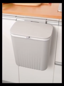 Tong Sampah Sangkut Hanging Trash Can 9L Kitchen Dustbin Wall Mounted Rubbish Bin Cabinet Door Floor Kitchen 厨房垃圾桶