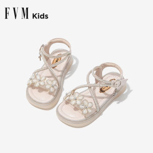 Princess Style Childrens Sandals Crystal Soft Bottom Summer Shoes for Little Girls Toddler Footwear Fashionable Breathable